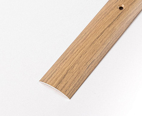 Порог (стык) Русский профиль  разноуровневый декорированный, 28*2700 мм, Дуб эдельвейс